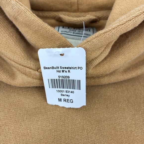 LL BEAN Sweatshirt Men Medium Brown Hoodie Pullover Patch Outdoors Hiking NWT - Picture 8 of 15